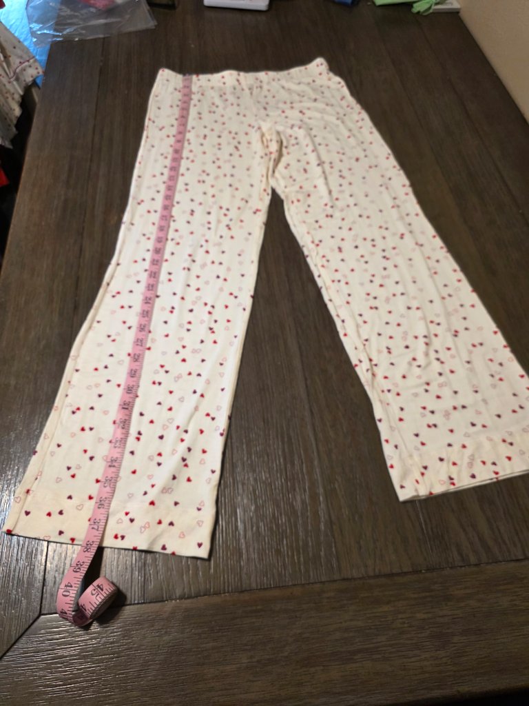 Tranquility Heart Pajama Set Small Long Sleeve Sleepwear Pants As-Is — image 6 of 8